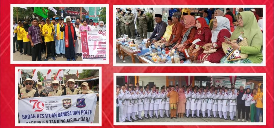 PAWAI BUDAYA DAN PEMBANGUNAN DALAM RANGKA PERAYAAN HUT PROKLAMASI KEMERDEKAAN RI KE-79, TAHUN 2024, KABUPATEN TANJUNG JABUNG BARAT, DI KUALA TUNGKAL.